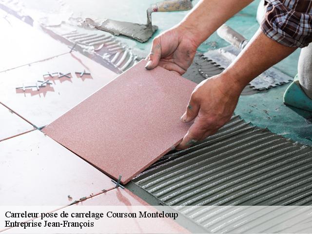 Carreleur pose de carrelage  91680