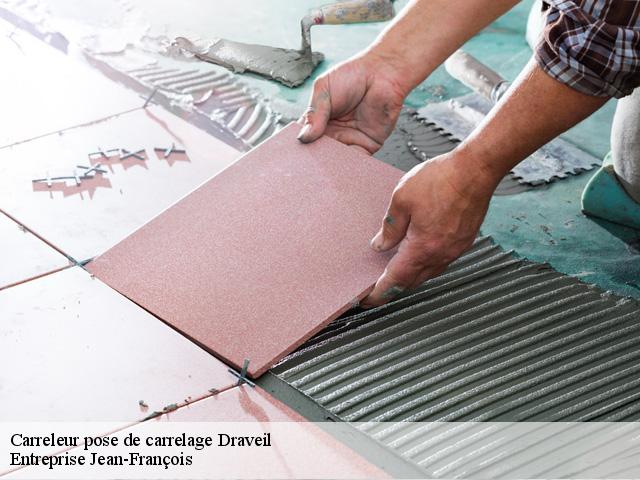 Carreleur pose de carrelage  91210